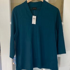 J. Jill Deep Teal V-Neck Tunic